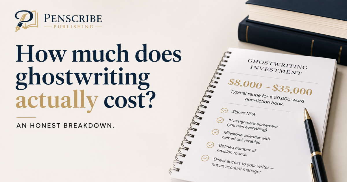 How much does ghostwriting actually cost? An honest breakdown.