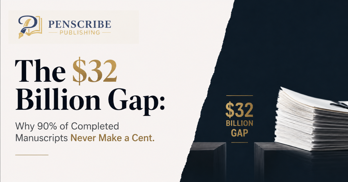 The $32 Billion Gap: Why 90% of Completed Manuscripts Never Make a Cent.